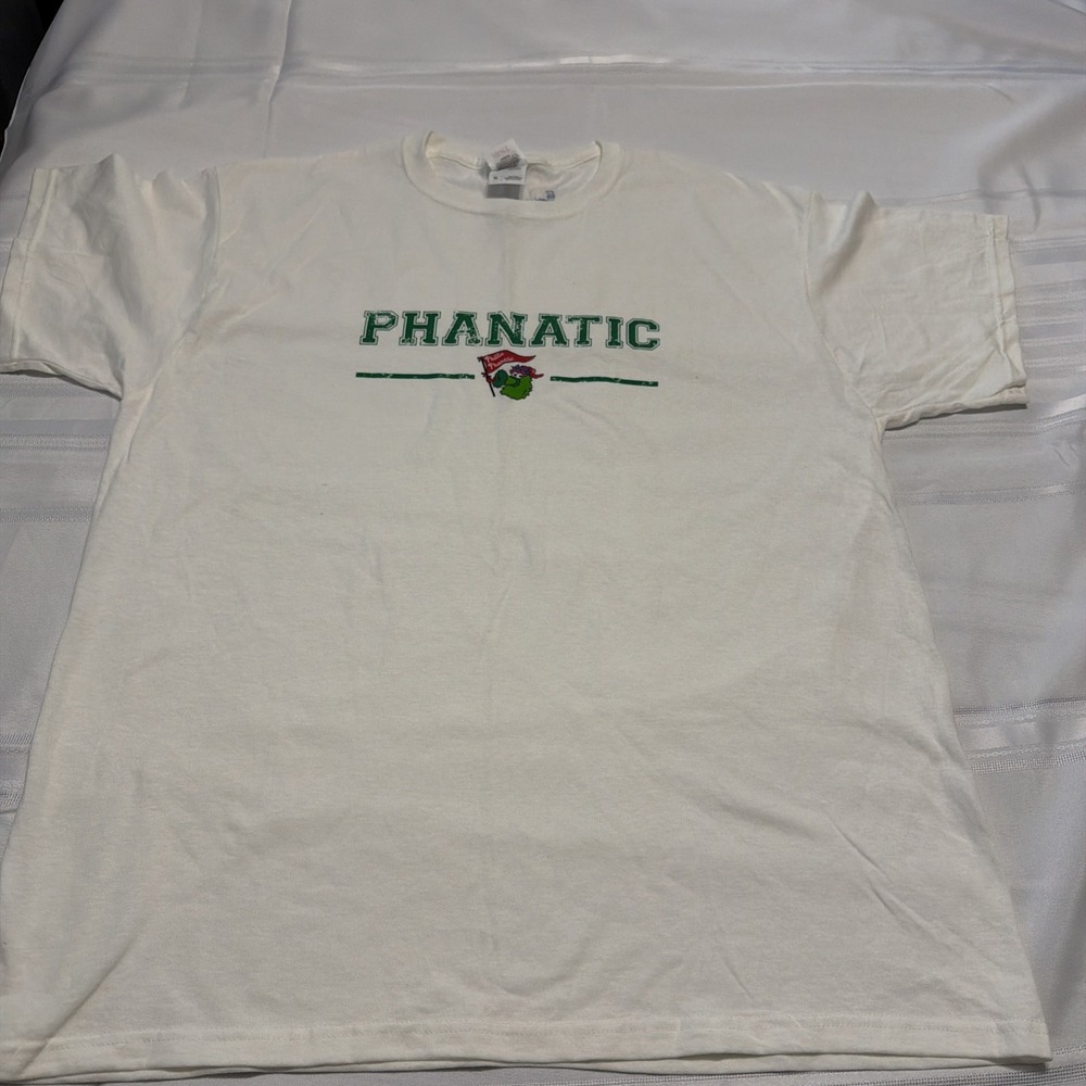 Fruit of the Loom Phillie Phanatic Philadelphia Phillies T-Shirt XL White Cotton